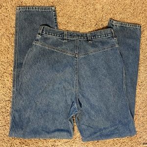 Vintage Western Striped Bareback Jeans